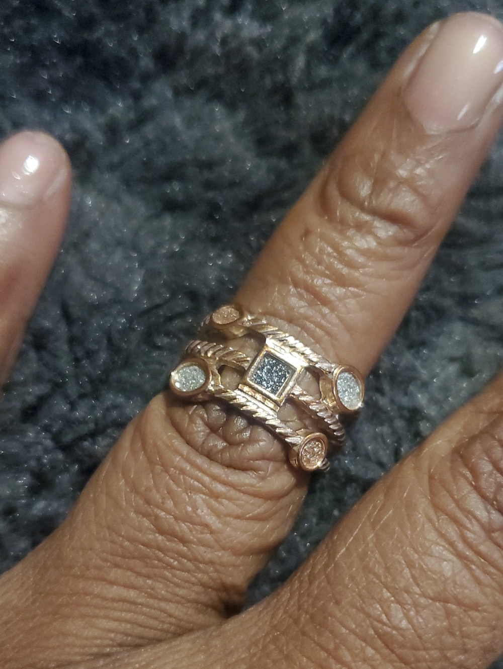 Gold Ring With Stones